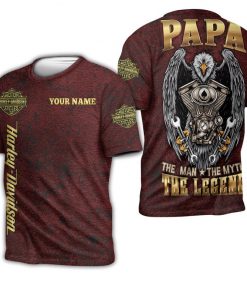 Harley Davidson Custom Name T-shirt Design 3D Full Printed Sizes S - 5XL - NMHN094A