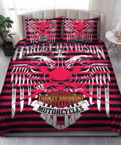 Harley Davidson Bedding Set Cover Design 3D - NAXA199