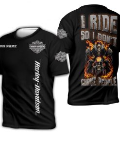Harley Davidson Custom Name T-shirt Design 3D Full Printed Sizes S - 5XL - NMHN095A