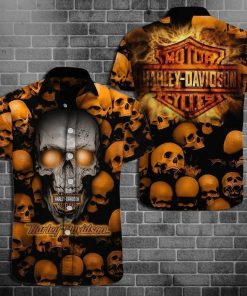Harley Davidson Button Shirt Design 3D Full Printed Sizes S - 5XL NAXA315