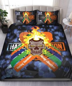 Harley Davidson Bedding Set Cover Design 3D - NAXA202