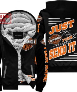 Harley Davidson Custom Name Fleece Hoodie Design 3D Full Printed Sizes S - 5XL NMF11