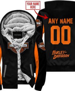Harley Davidson Custom Name And Number Fleece Hoodie Design 3D Full Printed Sizes S - 5XL NMB078