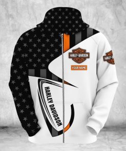 Harley Davidson Custom Name Zip Hoodie Design 3D Full Printed Sizes S - 5XL - NMHN096D