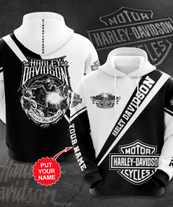 Harley Davidson Custom Name Hoodie Design 3D Full Printed Sizes S - 5XL - NAXA348