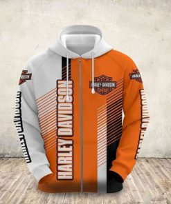 Harley Davidson Zip Hoodie Design 3D Full Printed Sizes S - 5XL - NAXA335S