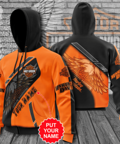 Harley Davidson Custom Name Zip Hoodie Design 3D Full Printed Sizes S - 5XL - NMHN102D
