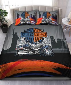 Harley Davidson Bedding Set Cover Design 3D - NAXA275