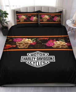 Harley Davidson Bedding Set Cover Design 3D - NAXA230