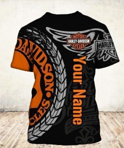 Harley Davidson Custom Name T-shirt Design 3D Full Printed Sizes S - 5XL - NMHN099A