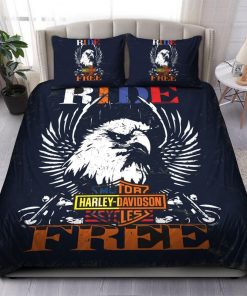 Harley Davidson Bedding Set Cover Design 3D - NAXA195