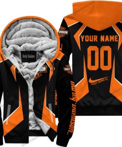 Harley Davidson Custom Name And Number Fleece Hoodie Design 3D Full Printed Sizes S - 5XL NMF04