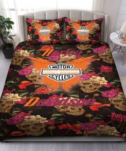 Harley Davidson Bedding Set Cover Design 3D - NAXA258