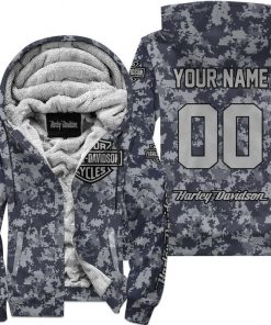 Harley Davidson Custom Name And Number Fleece Hoodie Design 3D Full Printed Sizes S - 5XL NMB076A