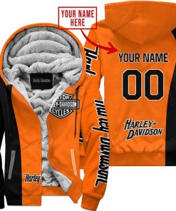 Harley Davidson Custom Name And Number Fleece Hoodie Design 3D Full Printed Sizes S - 5XL NMF08