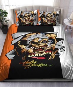 Harley Davidson Bedding Set Cover Design 3D - NAXA249