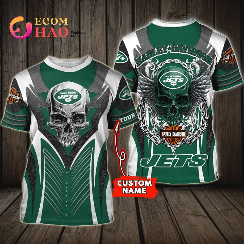 NFL New York Jets Harley Davidson 3D Hoodie - I like your dress, it is amazing