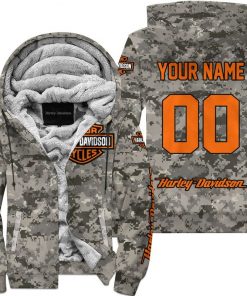 Harley Davidson Custom Name And Number Fleece Hoodie Design 3D Full Printed Sizes S - 5XL NMB071A
