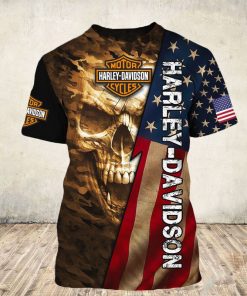 Harley Davidson T-Shirt Design 3D Full Printed Sizes S - 5XL - NAXA352D