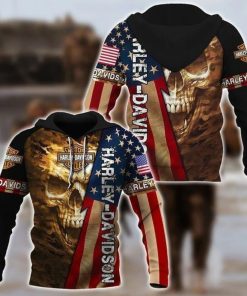 Harley Davidson Hoodie Design 3D Full Printed Sizes S - 5XL - NARA606A