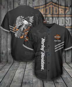 Harley Davidson Custom Name Baseball Shirt Design 3D Full Printed High Quality - NASA298
