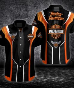 Harley Davidson Button Shirt Design 3D Full Printed Sizes S - 5XL NMB102