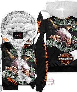 Harley Davidson Fleece Hoodie Design 3D Full Printed Sizes S - 5XL NMHN091E