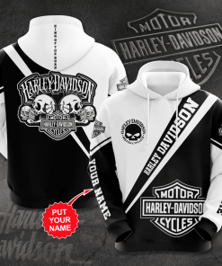 Harley Davidson Custom Name Hoodie Design 3D Full Printed Sizes S - 5XL - NAXA347