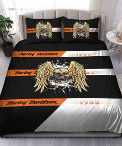 Harley Davidson Bedding Set Cover Design 3D - NAXA235