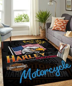 Harley Davidson Motorcycle Rug Home Floor Decor NAXA281