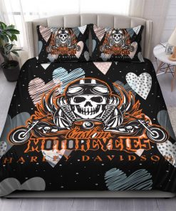 Harley Davidson Bedding Set Cover Design 3D - NAXA215