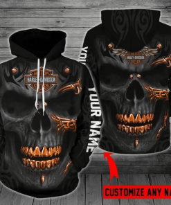 Harley Davidson Custom Name Hoodie Design 3D Full Printed Sizes S - 5XL - NMCS158A