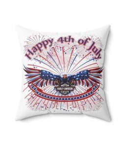 Harley Davidson 4th July Independence Day Pillow Case Design 3D Full Printed TLYA300