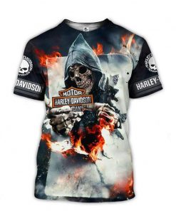 Harley Davidson T-Shirt Design 3D Full Printed Sizes S - 5XL - NAXA351D