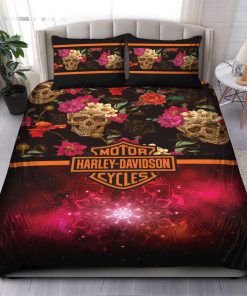 Harley Davidson Bedding Set Cover Design 3D - NAXA219