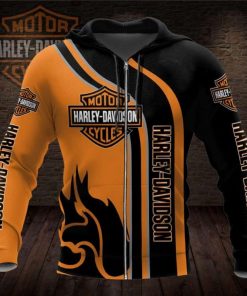 Harley Davidson Zip Hoodie Design 3D Full Printed Sizes S - 5XL - NAXA31S