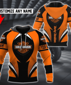 Harley Davidson Custom Name Hoodie Design 3D Full Printed Sizes S - 5XL - TLRA365C
