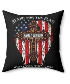 Harley Davidson Stand For The Flag 4th July Independence Day Pillow Case Design 3D Full Printed TLYA322