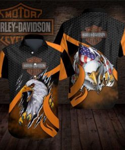 Harley Davidson Button Shirt Design 3D Full Printed Sizes S - 5XL NAXA32K