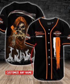 Harley Davidson Custom Name Baseball Shirt Design 3D Full Printed High Quality - NASA299
