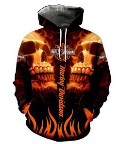 Harley Davidson Hoodie Design 3D Full Printed Sizes S - 5XL - NAXA383