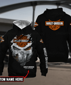Harley Davidson Custom Name Hoodie Design 3D Full Printed Sizes S - 5XL - TLRA343