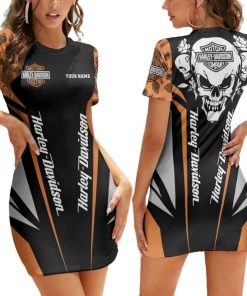 Harley Davidson Custom Name Casual Dress Design 3D Full Printed Sizes S - 2XL NAJA274