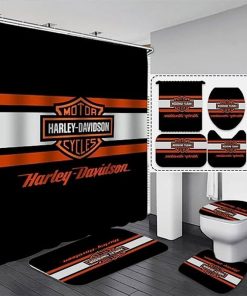 Harley Davidson Motorcycle Bathroom Decor Set NAIA473