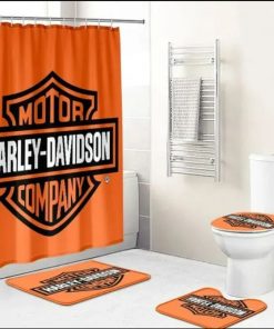 Harley Davidson Motorcycle Bathroom Decor Set NAIA489