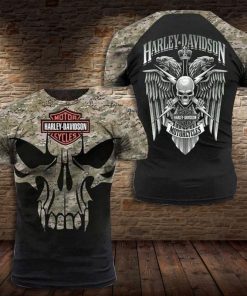 HARLEY DAVIDSON Motorcycle Design 3D T-SHIRT - 081623