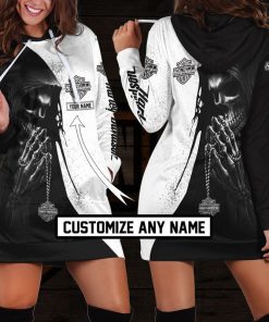 Harley Davidson Custom Name Hoodie Dress Design 3D Full Printed Sizes S - 3XL NME04