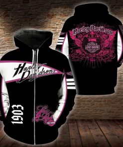 Harley Davidson Motorcycle Zip Hoodie Design 3D Full Printed Sizes S - 5XL M92986