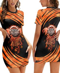 Harley Davidson Casual Dress Design 3D Full Printed Sizes S - 2XL NAJA256